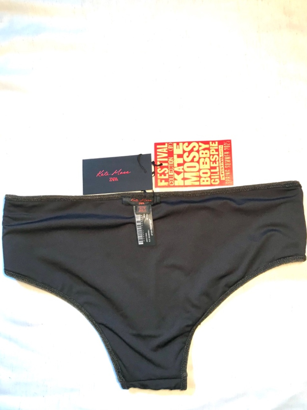 Zara x Kate Moss Sparkling Bikini Bottoms Special Collaboration Bobby Gillespie - Picture 8 of 10
